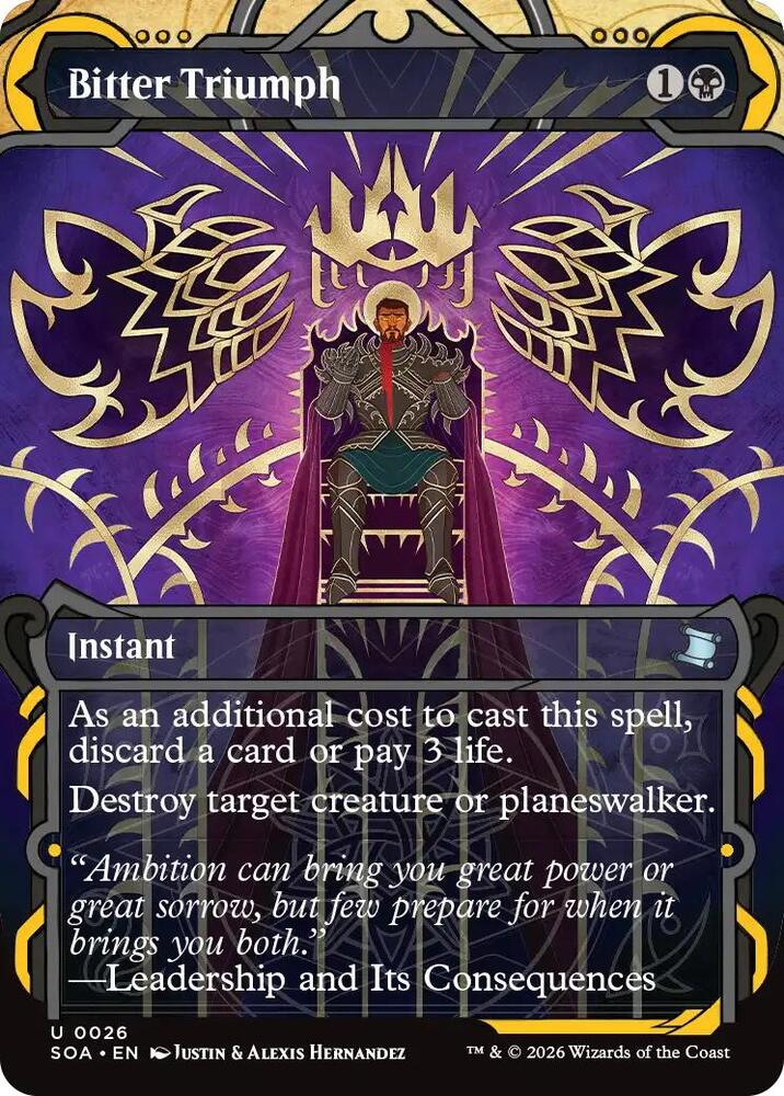 Bitter Triumph 26 (Secrets of Strixhaven: Mystical Archive) - Foil