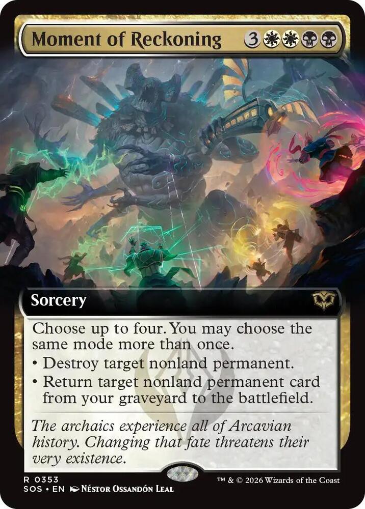 Moment of Reckoning Extended Art 353 (Secrets of Strixhaven)