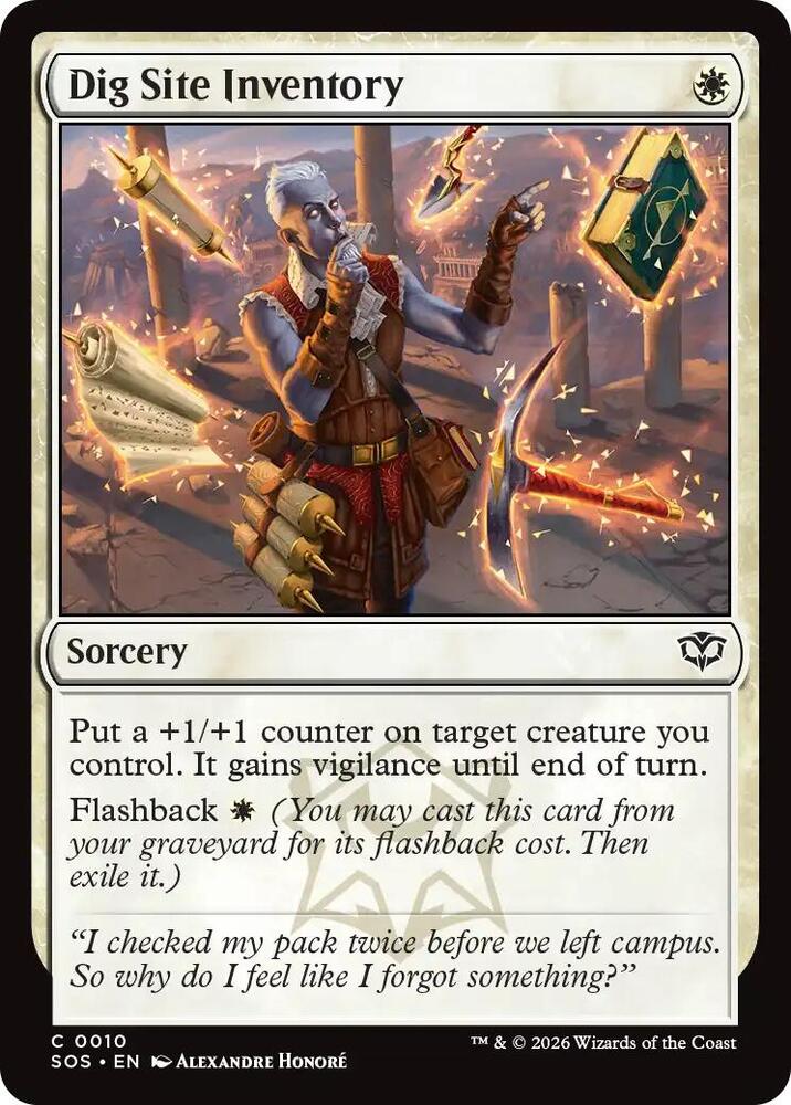 Dig Site Inventory 10 (Secrets of Strixhaven) - Foil