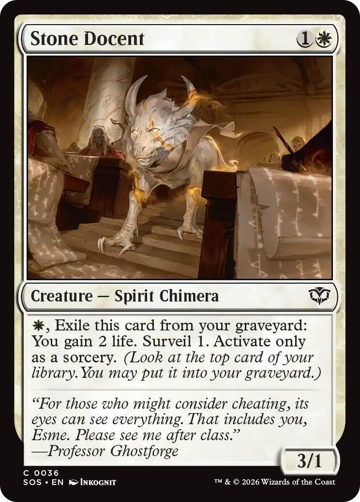 Stone Docent 36 (Secrets of Strixhaven) - Foil
