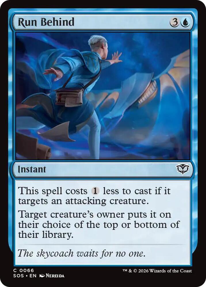 Run Behind 66 (Secrets of Strixhaven) - Foil