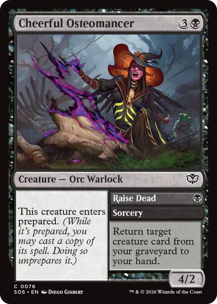 Cheerful Osteomancer 76 (Secrets of Strixhaven) - Foil