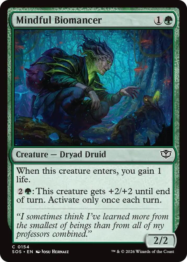 Mindful Biomancer 154 (Secrets of Strixhaven) - Foil