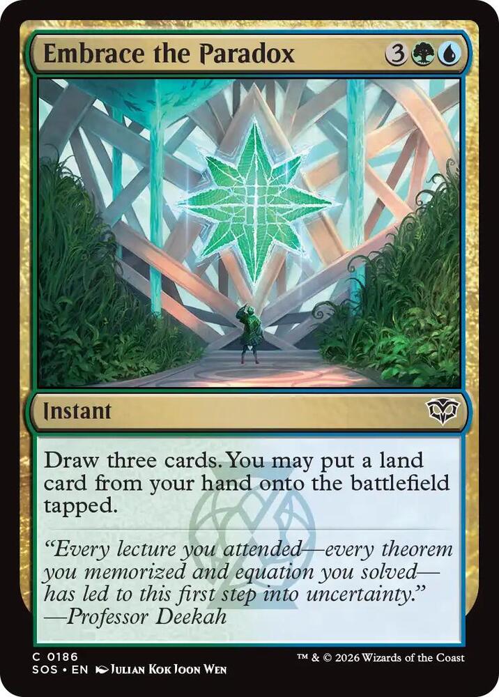Embrace the Paradox 186 (Secrets of Strixhaven) - Foil