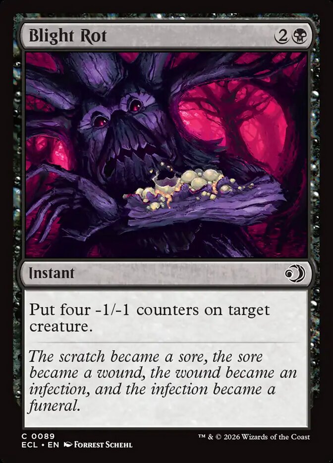Blight Rot 89/273 (Lorwyn Eclipsed) - Foil