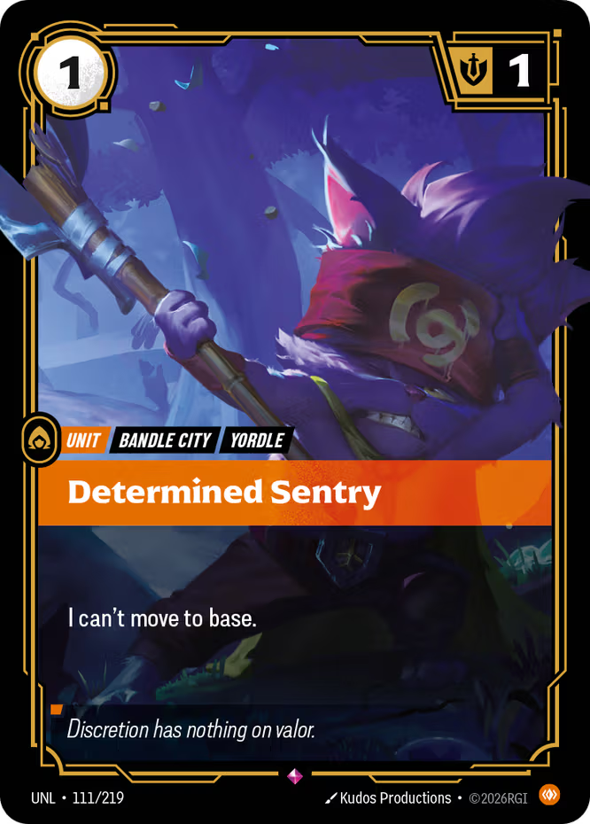 Determined Sentry 111/219 (Unleashed) - Foil