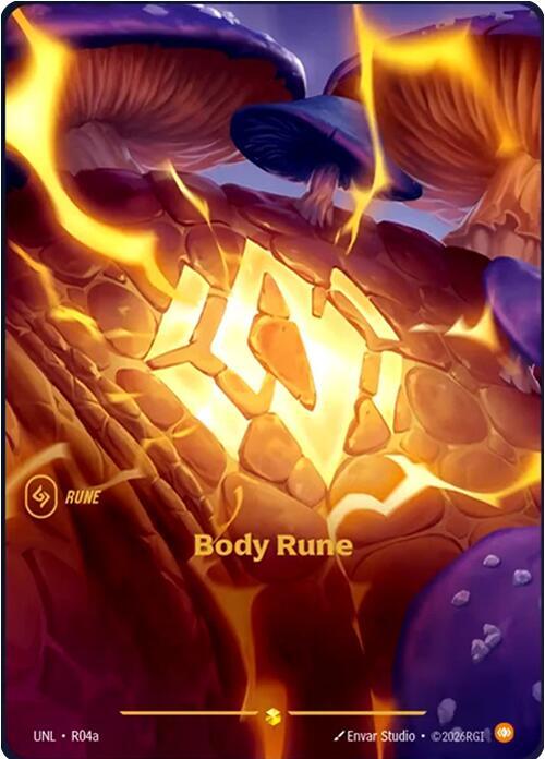 Body Rune Alternate Art R04a (Unleashed) - Foil