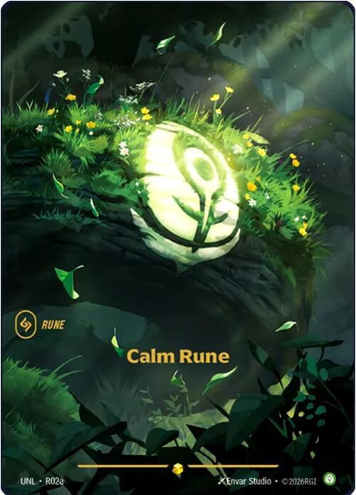 Calm Rune Alternate Art R02a (Unleashed) - Foil