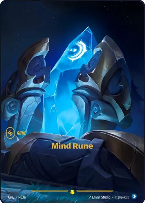 Mind Rune Alternate Art R03a (Unleashed) - Foil
