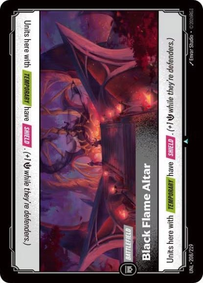 Black Flame Altar 208/219 (Unleashed)