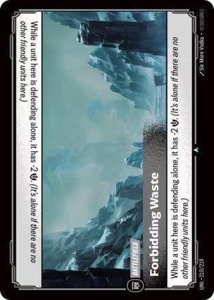 Forbidding Waste 210/219 (Unleashed) - Foil