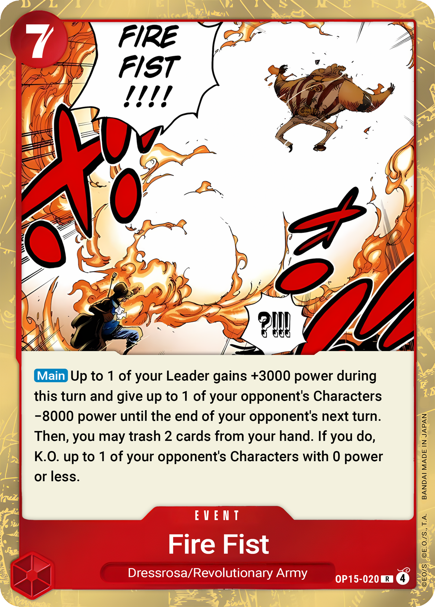 Fire Fist OP15-020 (Adventure on Kami's Island) - Foil