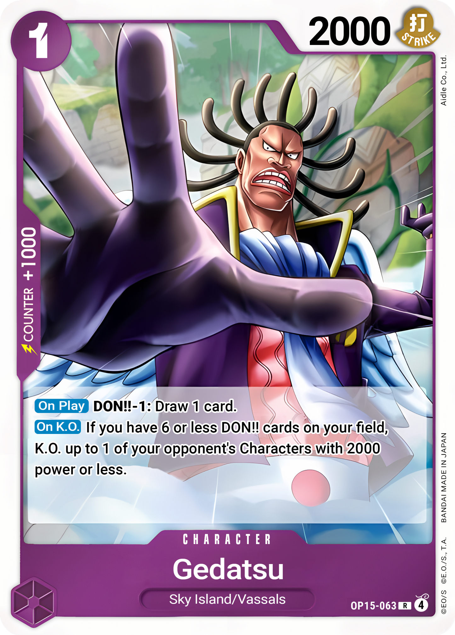 Gedatsu OP15-063 (Adventure on Kami's Island) - Foil