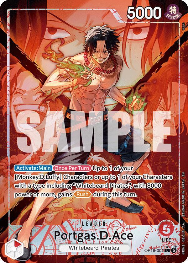 Portgas.D.Ace OP16-001 (The Time of Battle) - Alternate Art Foil