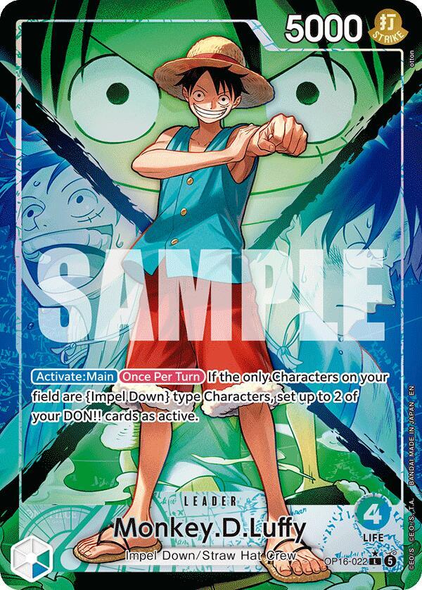 Monkey.D.Luffy OP16-022 (The Time of Battle) - Alternate Art Foil