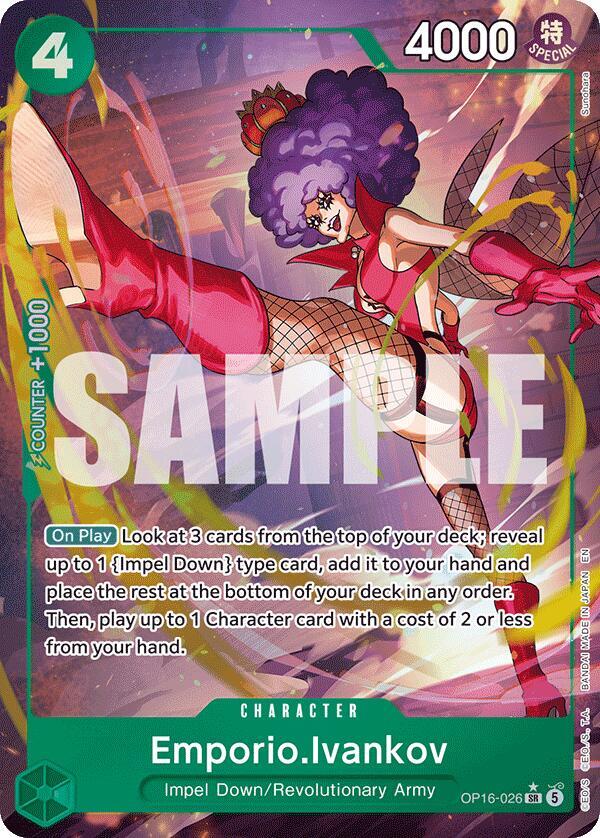 Emporio.Ivankov OP16-026 (The Time of Battle) - Alternate Art Foil