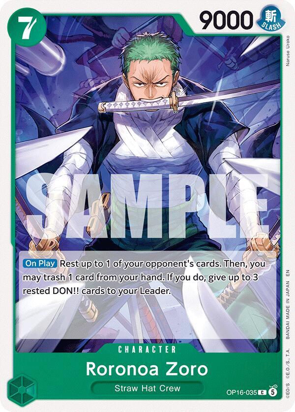 Roronoa Zoro OP16-035 (The Time of Battle)
