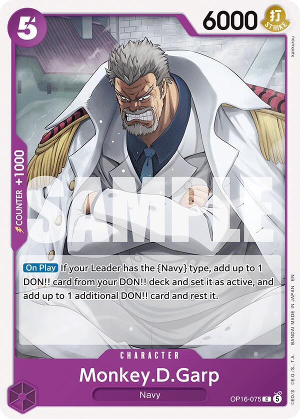 Monkey.D.Garp OP16-075 (The Time of Battle)