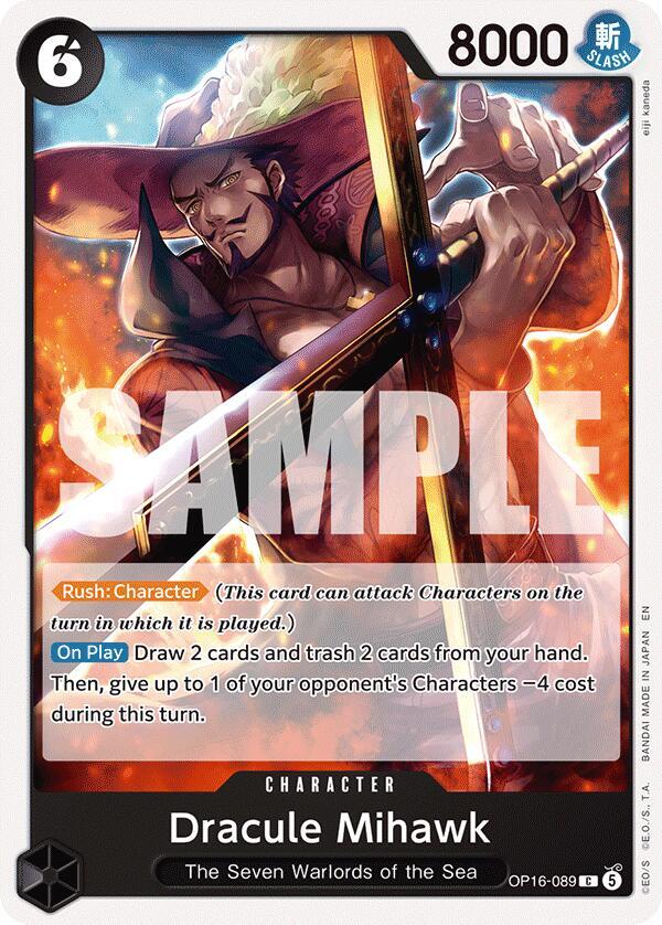 Dracule Mihawk OP16-089 (The Time of Battle)