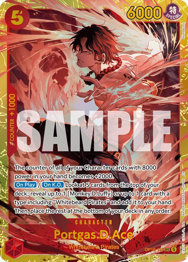 Portgas.D.Ace OP16-118 (The Time of Battle) - Foil