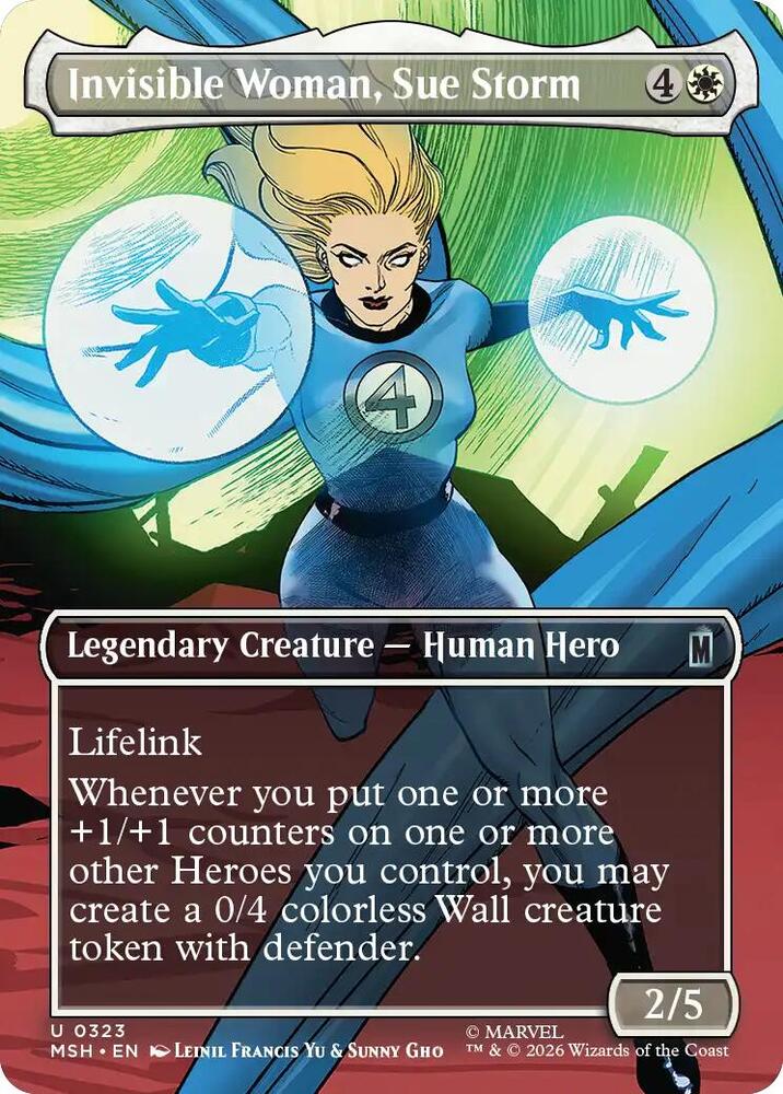 Invisible Woman, Sue Storm 323 (Marvel Super Heroes) - Borderless Foil