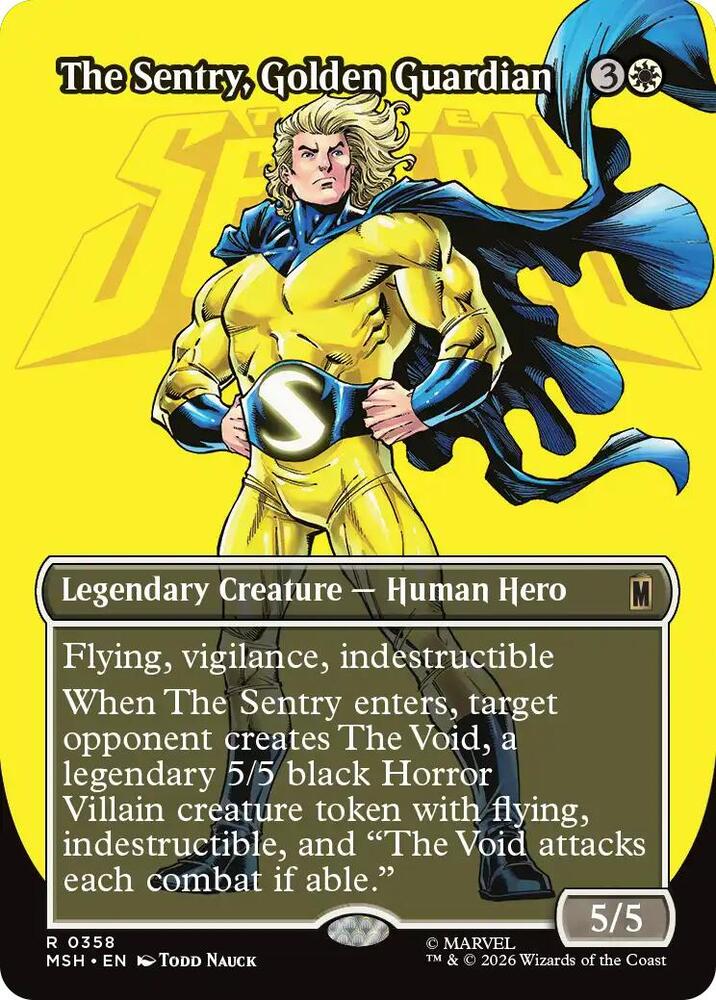 The Sentry, Golden Guardian 358 (Marvel Super Heroes) - Borderless Foil