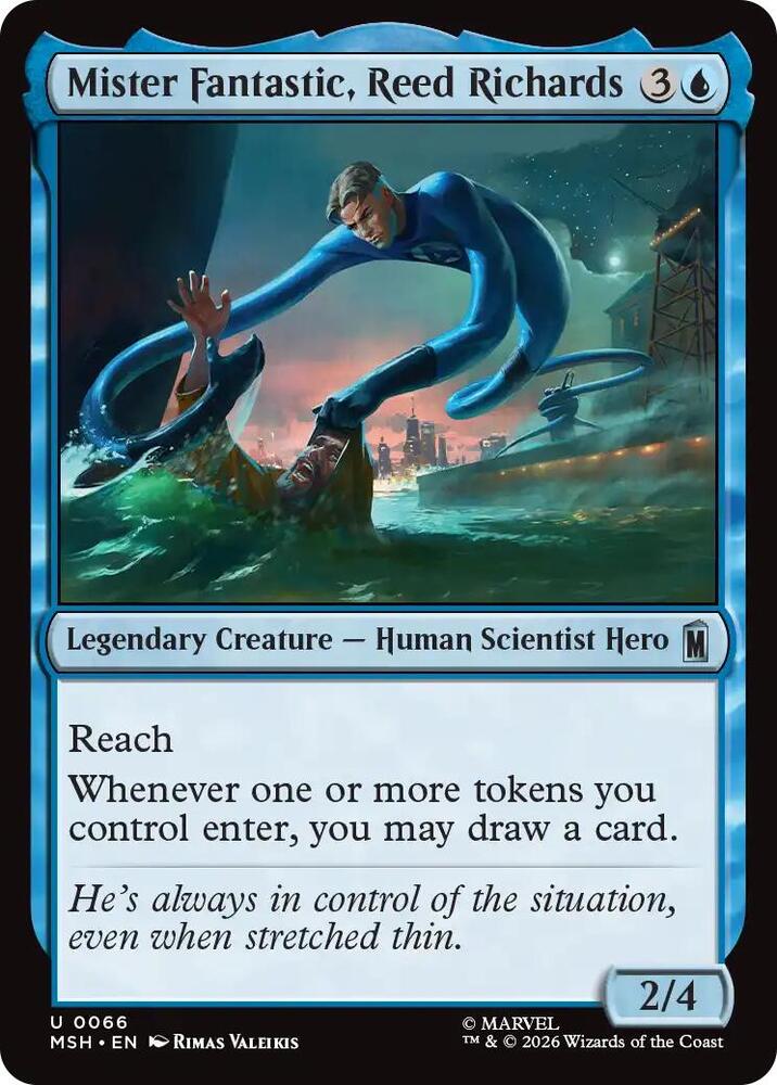 Mister Fantastic, Reed Richards 66 (Marvel Super Heroes) - Foil