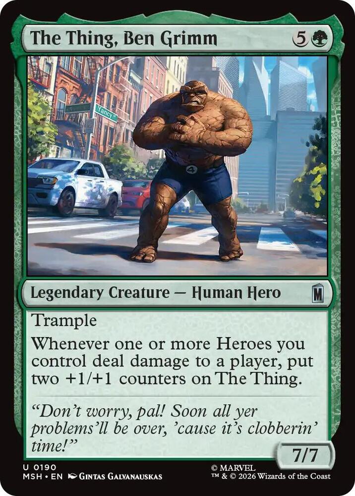 The Thing, Ben Grimm 190 (Marvel Super Heroes) - Foil