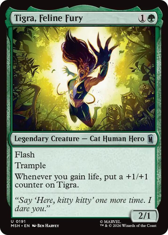 Tigra, Feline Fury 191 (Marvel Super Heroes) - Foil