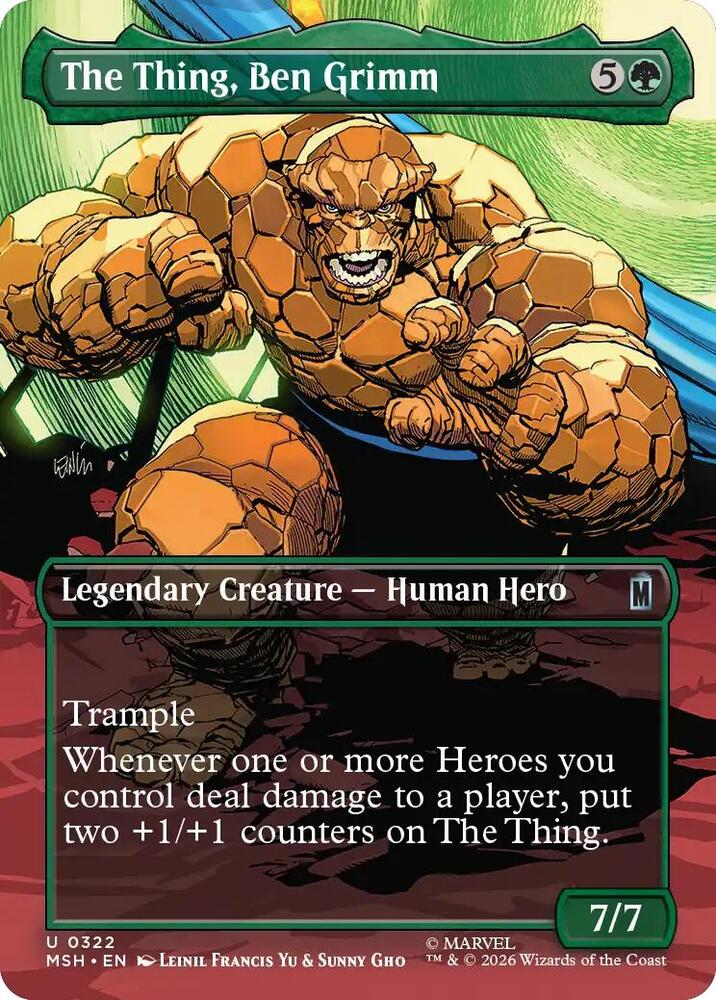The Thing, Ben Grimm 322 (Marvel Super Heroes) - Borderless Foil