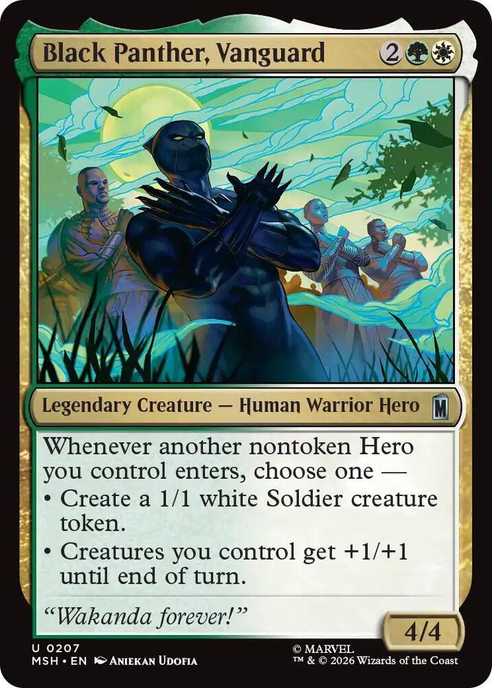Black Panther, Vanguard 207 (Marvel Super Heroes) - Foil