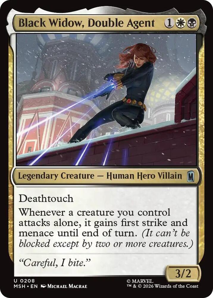 Black Widow, Double Agent 208 (Marvel Super Heroes) - Foil