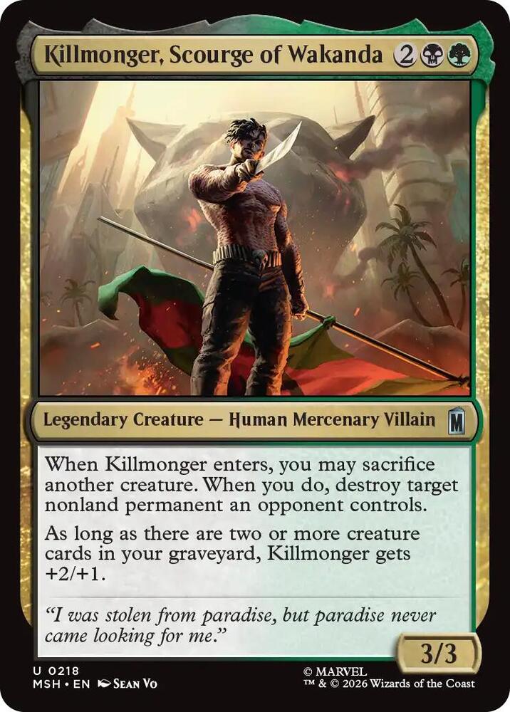 Killmonger, Scourge of Wakanda 218 (Marvel Super Heroes) - Foil