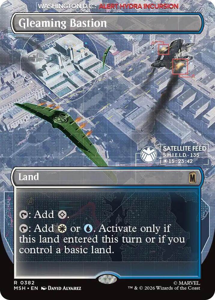 Gleaming Bastion 382 (Marvel Super Heroes) - Borderless Foil
