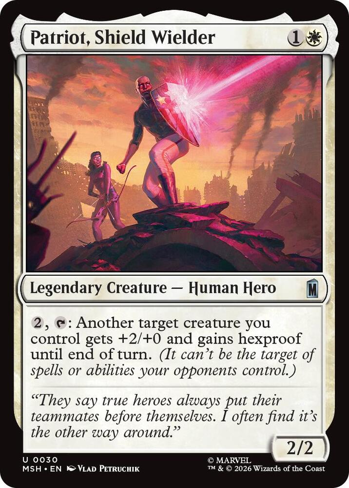 Patriot, Shield Wielder 30 (Marvel Super Heroes) - Foil