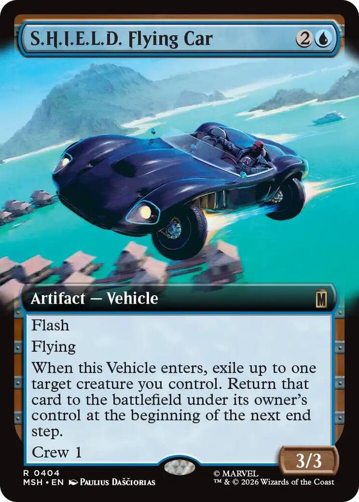 S.H.I.E.L.D. Flying Car 404 (Marvel Super Heroes) - Extended Art