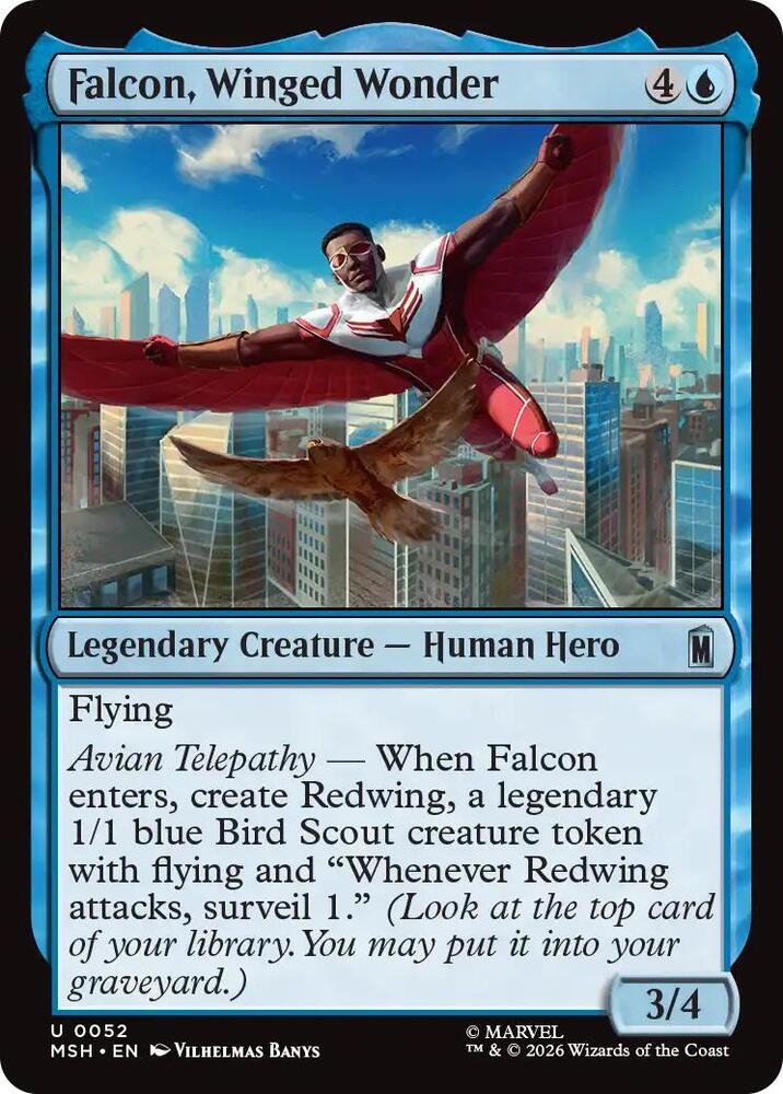 Falcon, Winged Wonder 52 (Marvel Super Heroes) - Foil