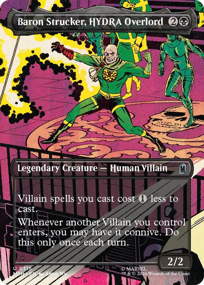 Baron Strucker, HYDRA Overlord 315 (Marvel Super Heroes) - Borderless Foil