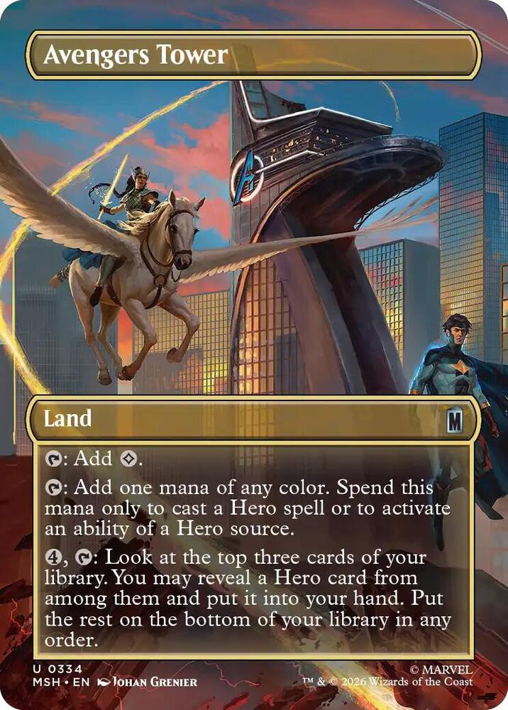 Avengers Tower 334 (Marvel Super Heroes) - Borderless Foil