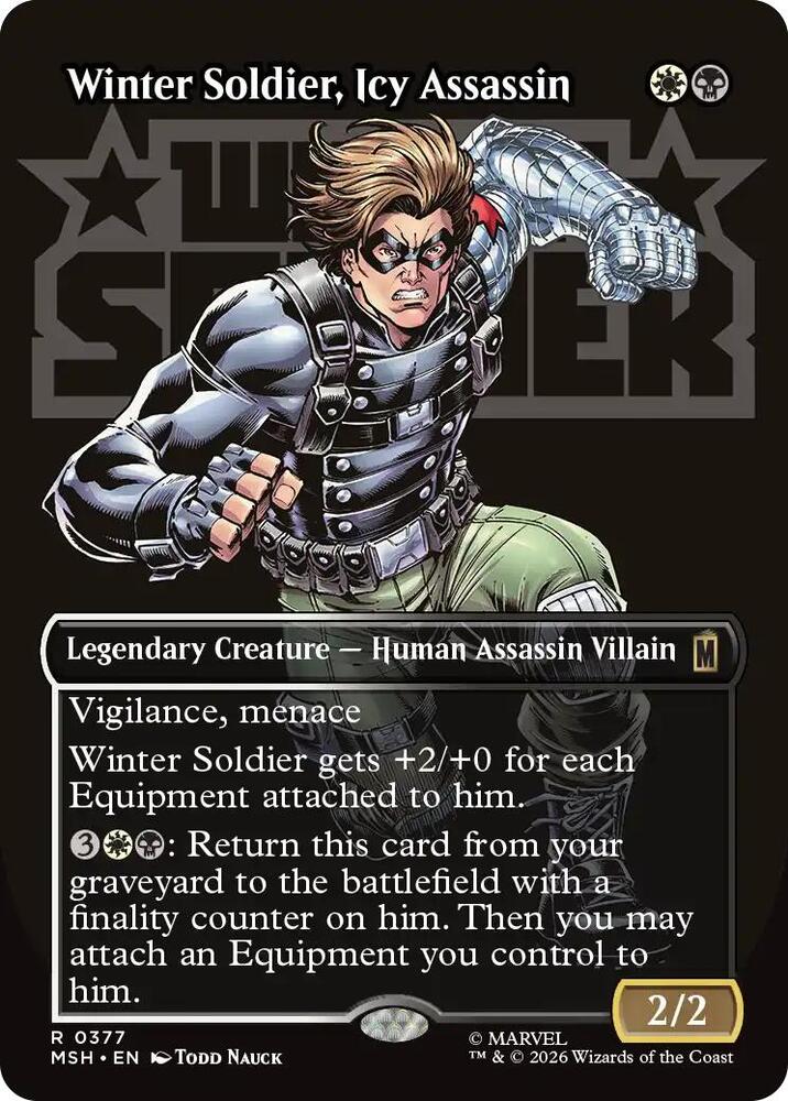Winter Soldier, Icy Assassin 377 (Marvel Super Heroes) - Borderless
