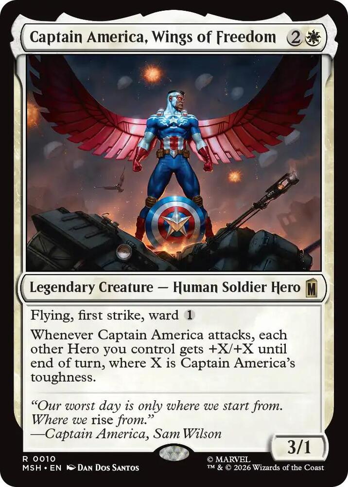 Captain America, Wings of Freedom 10 (Marvel Super Heroes) - Foil