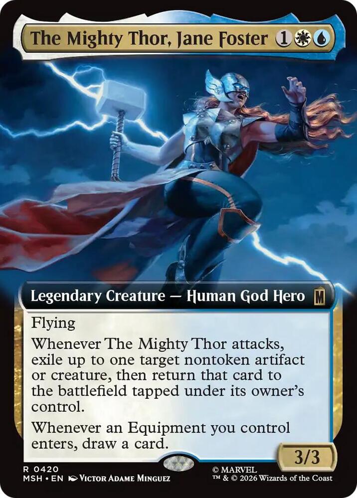 The Mighty Thor, Jane Foster 420 (Marvel Super Heroes) - Extended Art Foil
