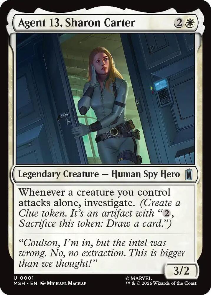 Agent 13, Sharon Carter 1 (Marvel Super Heroes) - Foil