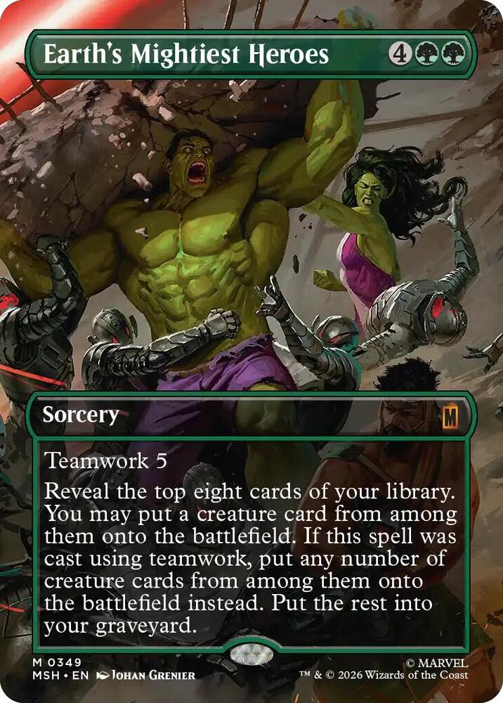 Earth's Mightiest Heroes 349 (Marvel Super Heroes) - Borderless Foil