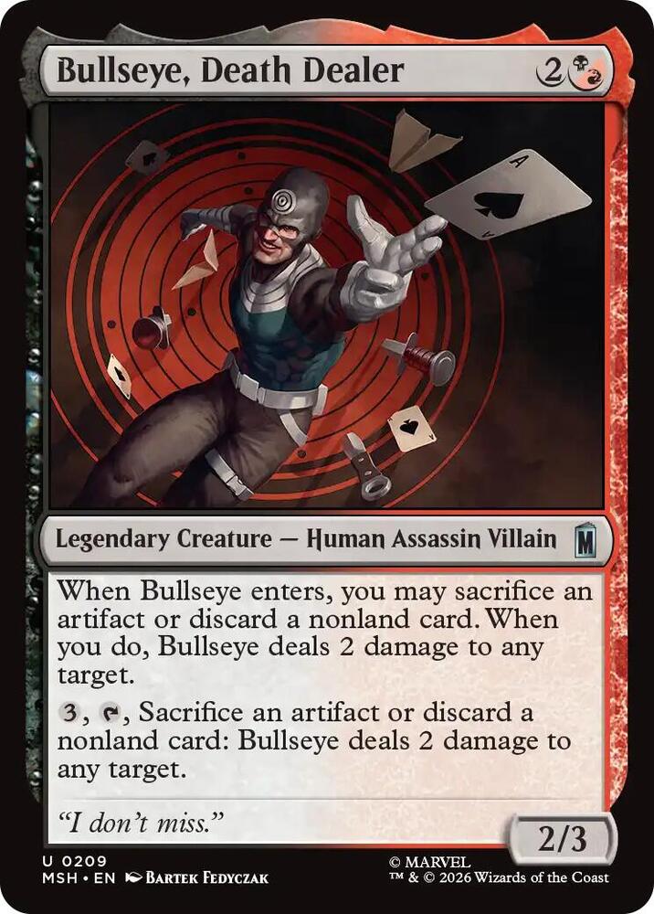 Bullseye, Death Dealer 209 (Marvel Super Heroes) - Foil