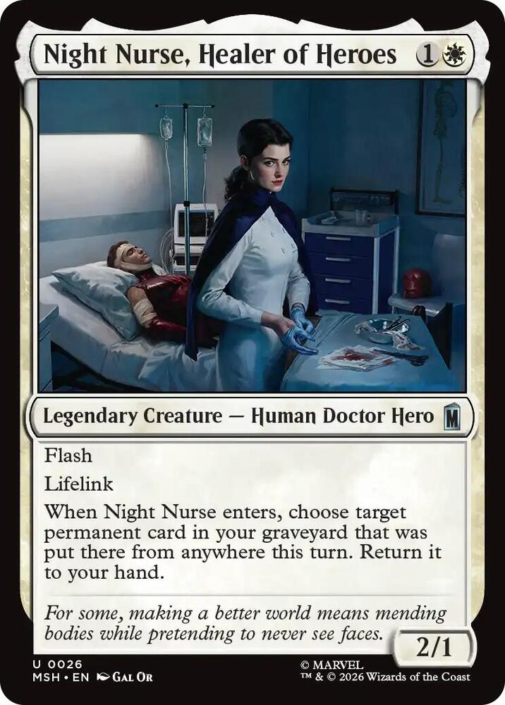 Night Nurse, Healer of Heroes 26 (Marvel Super Heroes) - Foil