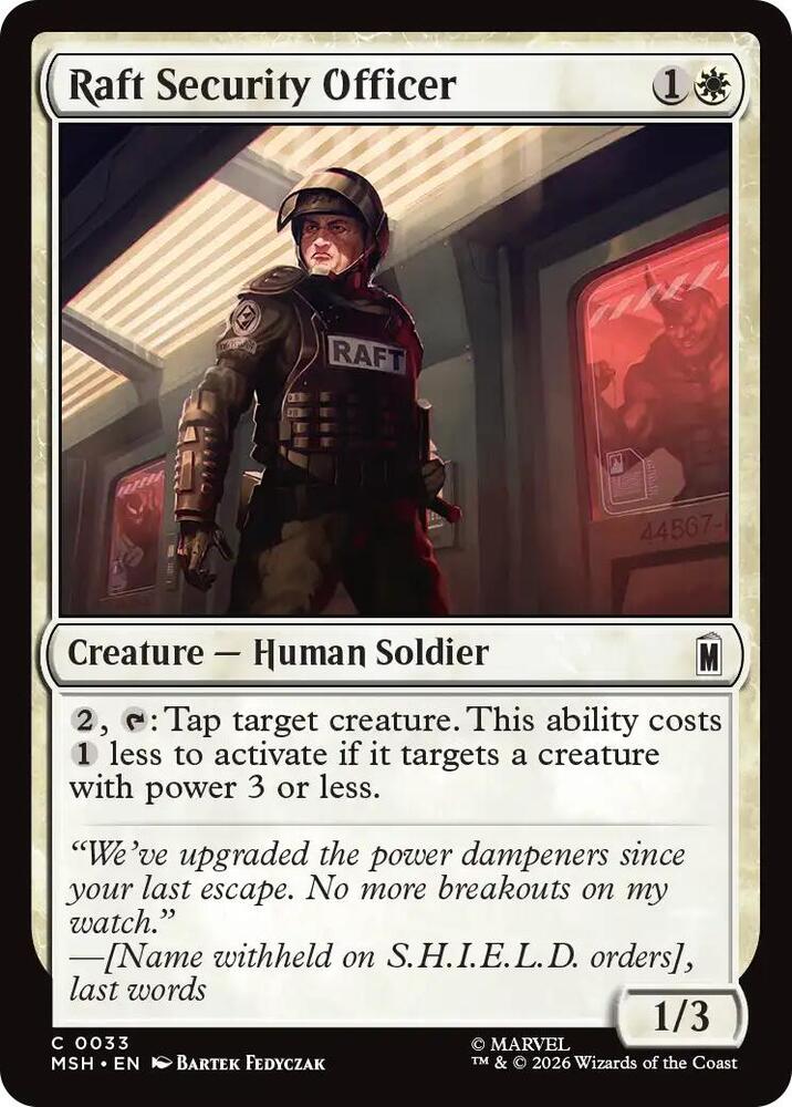Raft Security Officer 33 (Marvel Super Heroes) - Foil