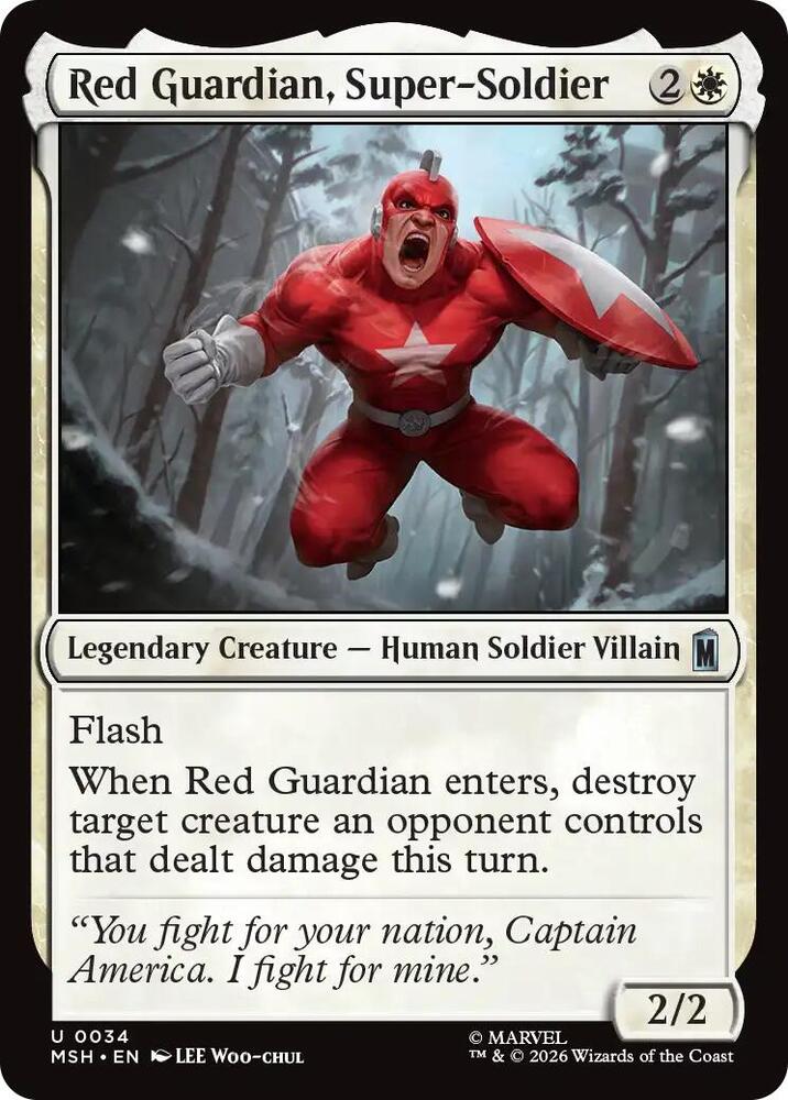 Red Guardian, Super-Soldier 34 (Marvel Super Heroes) - Foil