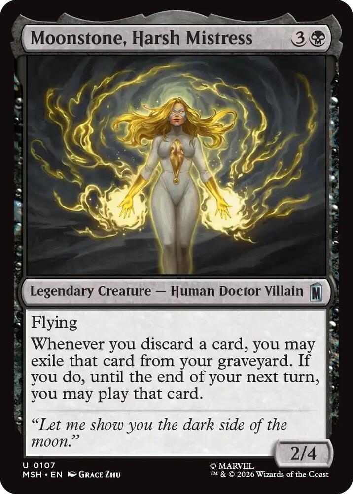 Moonstone, Harsh Mistress 107 (Marvel Super Heroes) - Foil