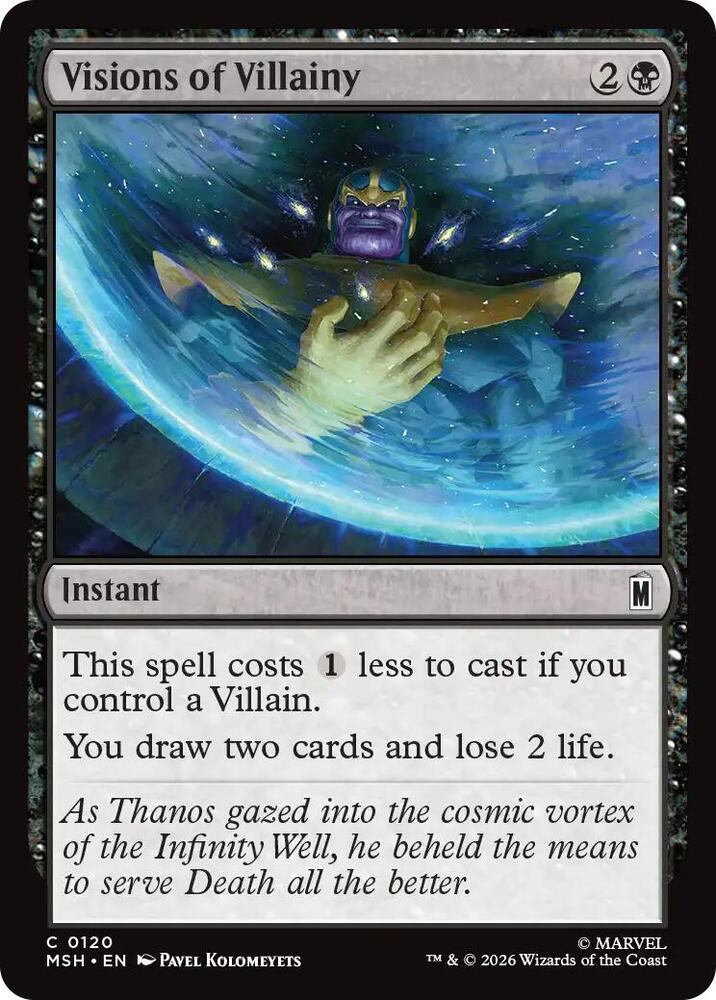 Visions of Villainy 120 (Marvel Super Heroes) - Foil